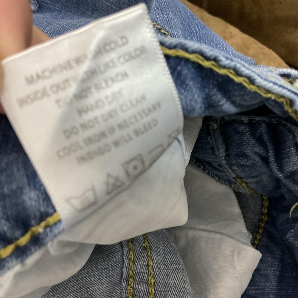 Between Us Jeans Womens 14 Blue Medium Wash High Rise Distressed Skinny Stretch - Picture 10 of 10